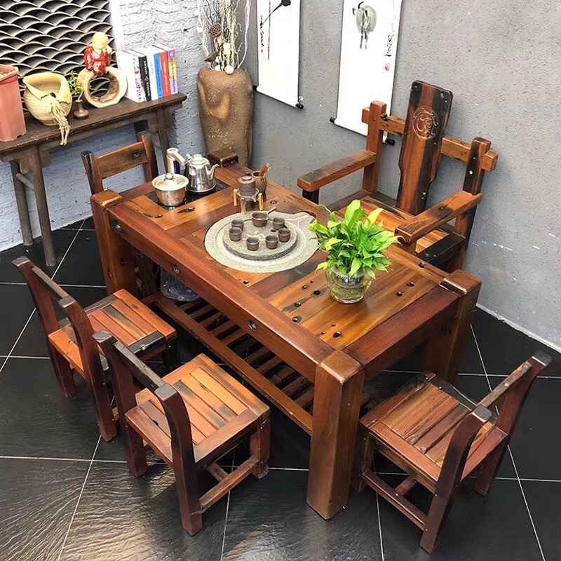 老船木茶桌a004